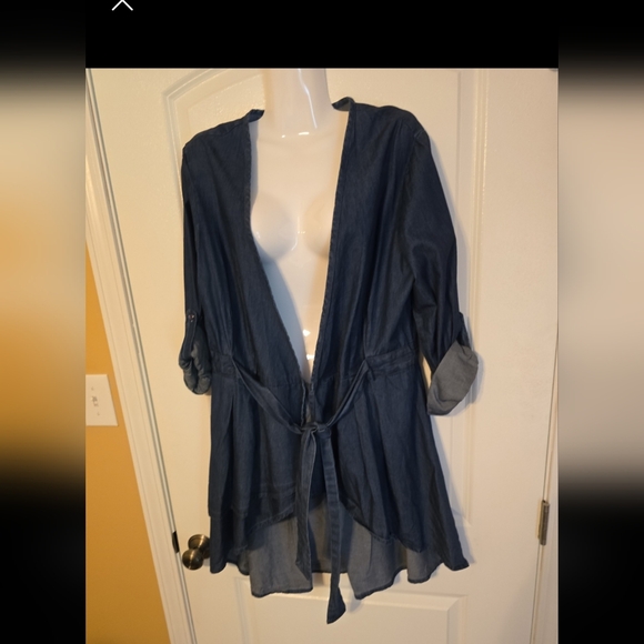 New York & Company Jackets & Blazers - New York & Company Blue Denim Jacket